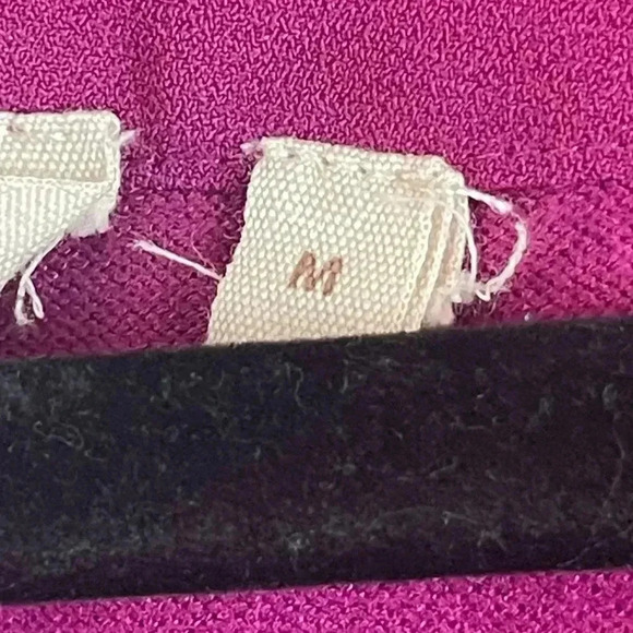 Soft Surroundings Medium V Neck Long Sleeve Fuchsia Top Blouse Viscose Polyamide - Picture 3 of 7